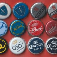 Tappi metallici a CORONA di BIRRE, vari e diversi
