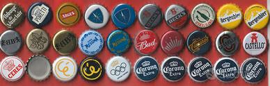 Tappi metallici a CORONA di BIRRE, vari e diversi