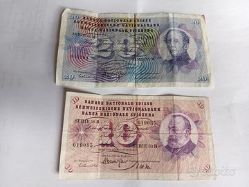 banconote svizzere( fuori corso) 