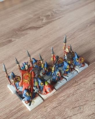 Night Goblin Spearman Skull Pass + gruppo comando