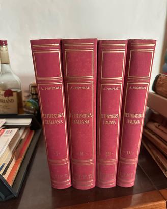n.4 volumi di letteratura italiana UTET antilchi