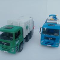 Camion dei rifiuti e betoniera Bruder