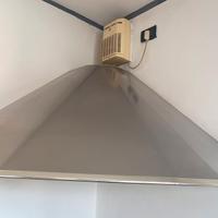 Cappa cucina angolare inox
