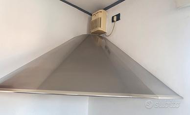 Cappa cucina angolare inox