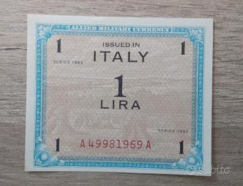 1 LIRA OCCUPAZ AMERICA MONOLINGUA 1943 A49981969A