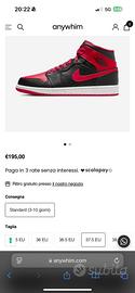 Scape naik Air Jordan 1 Mid Alternate Bred (2022)