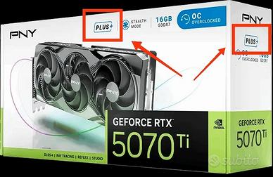 PNY GeForce RTX 5070 Ti Overclock. Triple Fan PLUS