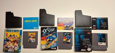 Giochi Nintendo NES (Ski or Die, Total Recall, ecc