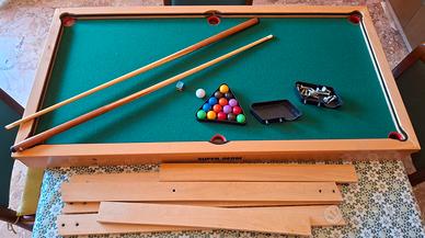 Biliardo Super Derby in legno massello (117x60 cm)