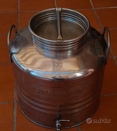 Contenitore per olio inox 30 LT.