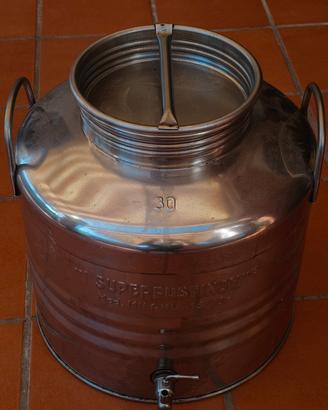 Contenitore per olio inox 30 LT.