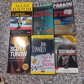 6 libri  genere Thriller/Gialli