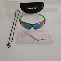 Occhiali Sportivi Giant Nero/Verde (Nuovi)