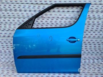 Porta anteriore sinistra blu skoda roomster 2008