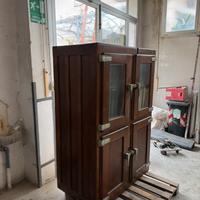 Frigorifero o cella frigorifera in legno anni 50