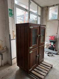Frigorifero o cella frigorifera in legno anni 50
