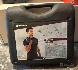 Kit valigetta pesi 20 kg decathlon