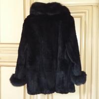 GIACCA di PELLICCIA  LAPIN  E VOLPE  NERA