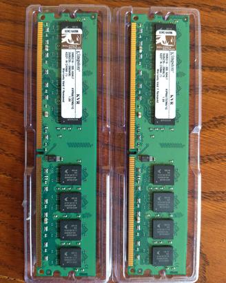 Banco RAM DDR2 1Gb X2 2Gb