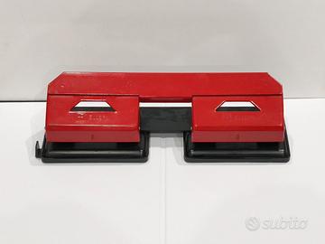 Perforatrice carta A4 da ufficio rossa vintage