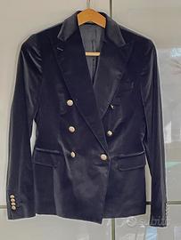 Giacca nera donna TAGLIATORE doppiopetto tg 44s