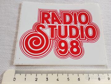 ADESIVO STUDIO 98 RADIO CARPI MO ANNI 80