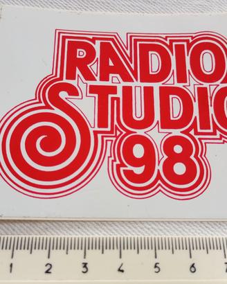 ADESIVO STUDIO 98 RADIO CARPI MO ANNI 80