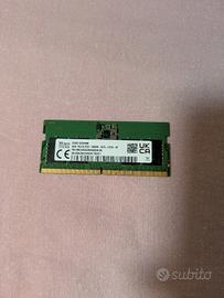 RAM SODIMM DDR5 8GB 5600MHz per portatili