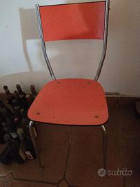 Sedia formica rossa, rara, perfetta anno 1971