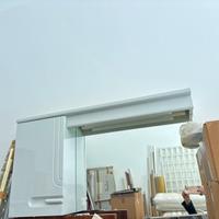 Specchio bagno legno lucido