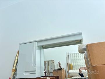 Specchio bagno legno lucido