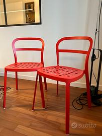2 sedie IKEA REIDAR rosse