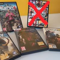 Lotto 4 Giochi per PC originali 
