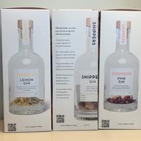 Snippers: Lemon Gin, Gin, Pink Gin
