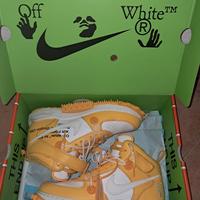 Nike air force 1 mid x off white varsity maize