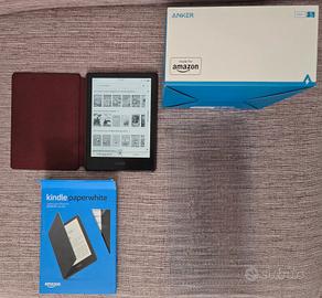 Cover Leather + Wifi Carica Kindle Paperwhite Sign