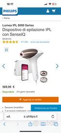 epilatore a luce pulsata philips lumea