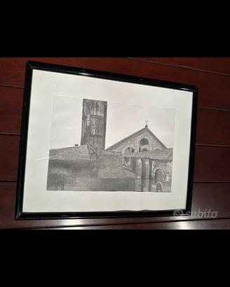 Acquaforte basilica S Ambrogio Milano