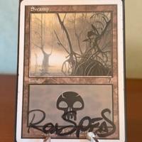 MTG Swamp (Palude) - settima edizione- Autografata