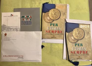 Calendari Esercito 2005 e 2024 più 2 riviste.