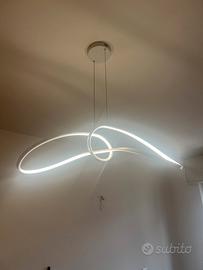 Lampdario led design ruby bianco luce naturale