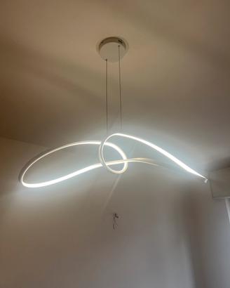 Lampdario led design ruby bianco luce naturale