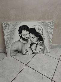 quadro con sacra famiglia 