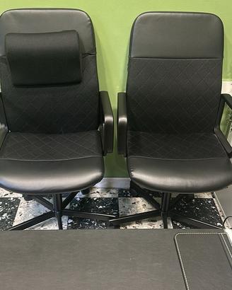2 sedie ufficio girevoli