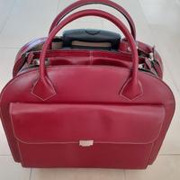 Borsa in VERA PELLE con/senza rotelle laptop 15''