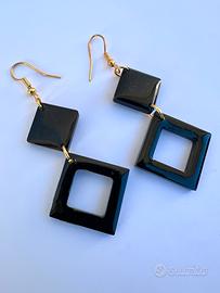 Orecchini donna in resina