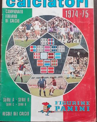 Album calciatori figurine Panini anno 1974-75