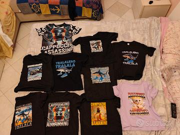 magliette maniche corte bambini 9-10 