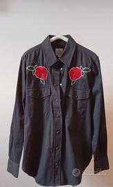 CAMICIA LACOSTE NERA