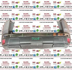 PARAURTI POSTERIORE PEUGEOT 3008 II°SERIE ANNO 201